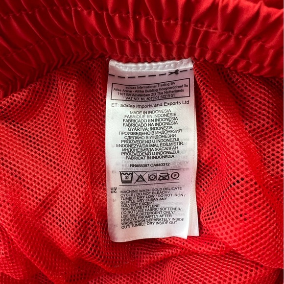 Adidas Men's Originals Big Trefoil Swim Short in Lush Red, size M - Picture 7 of 9